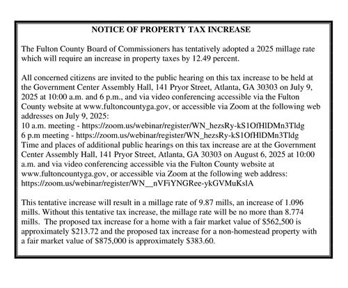 This is the notice that informs residents of a property tax increase