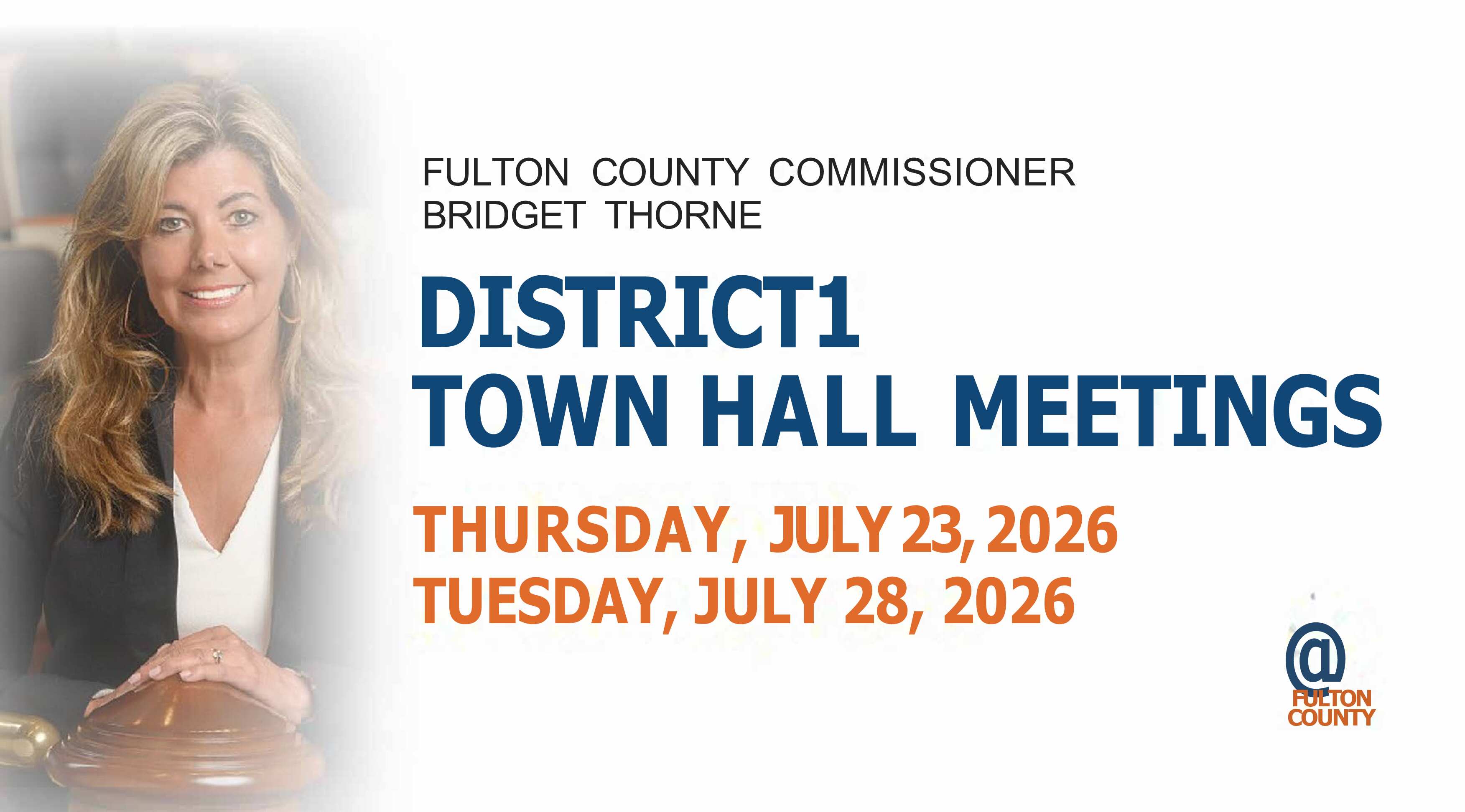 District 1 Thorne Town Hall July Meeting July 23 and 28