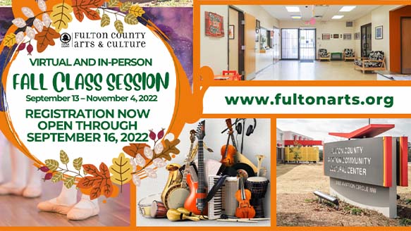 A photo about Fulton County Arts & Culture Fall Programming 2022