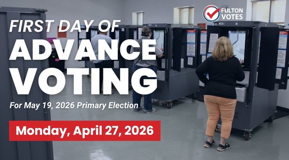 First day of advance voting for May 19 2026 primary is Monday April 27, 2026