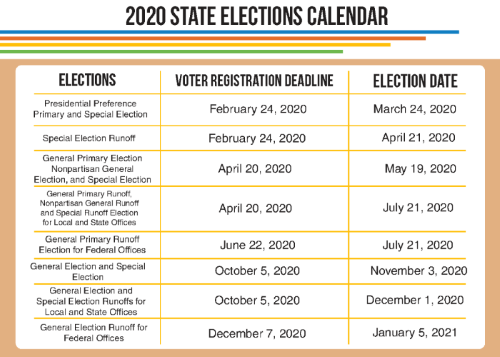 Voting Calendar