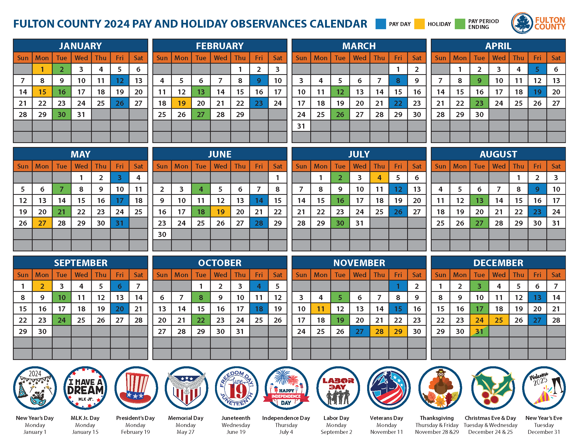 2024 Government Pay Calendar - Alanah Corrine