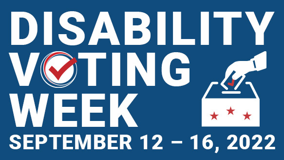 A photo about Disability Voting Week