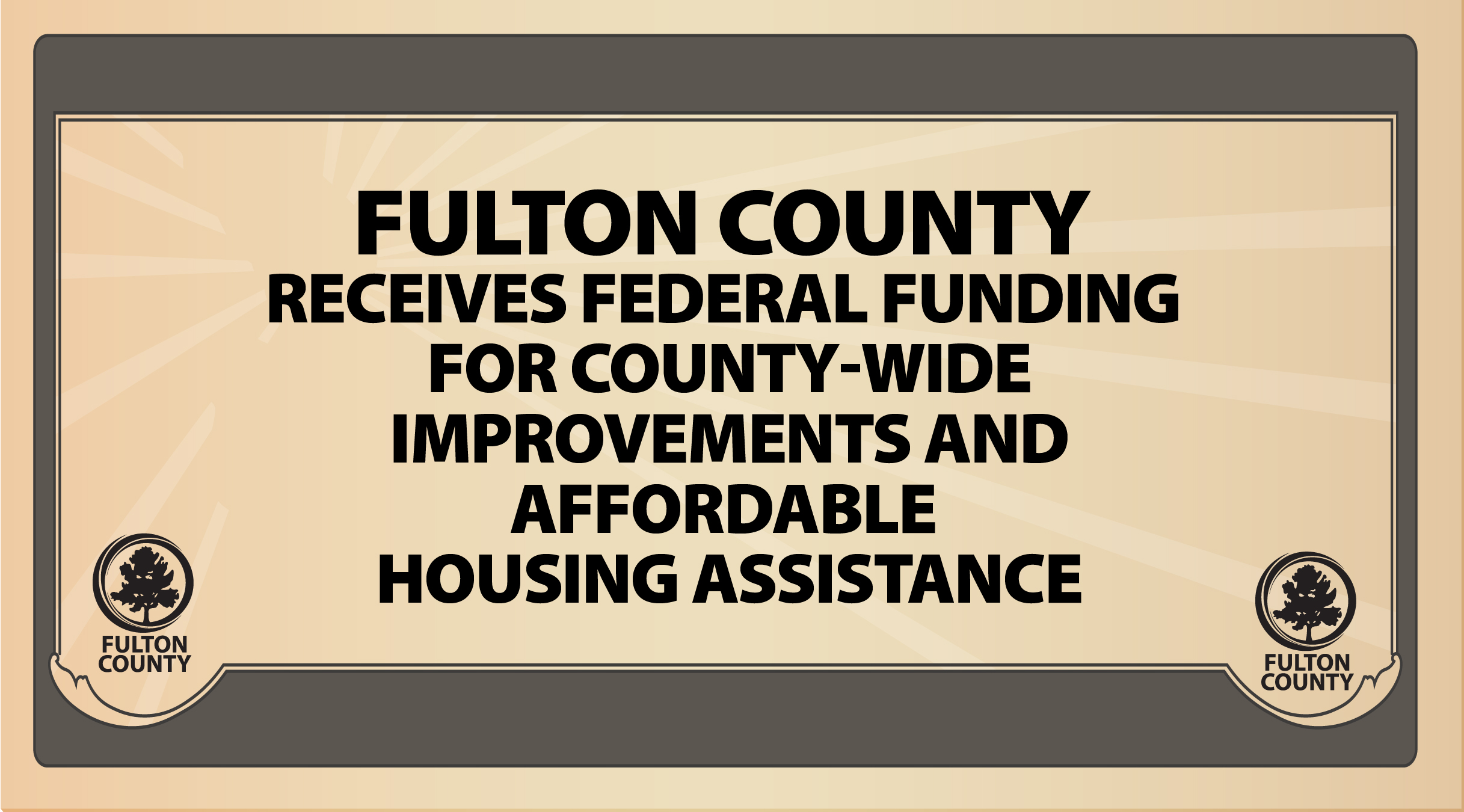 Fulton County Receives Federal Funding For CountyWide Improvements And