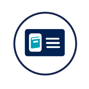 icon representing getting a library card