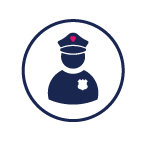 icon representing the police department
