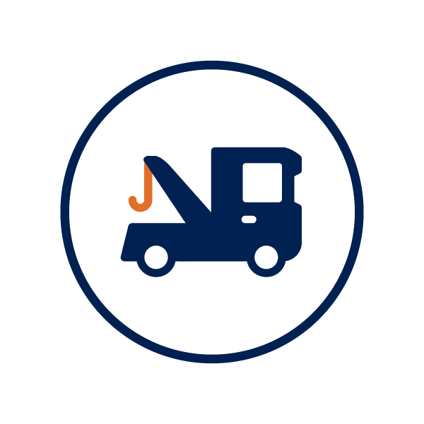 icon representing getting a vehicle out of impound