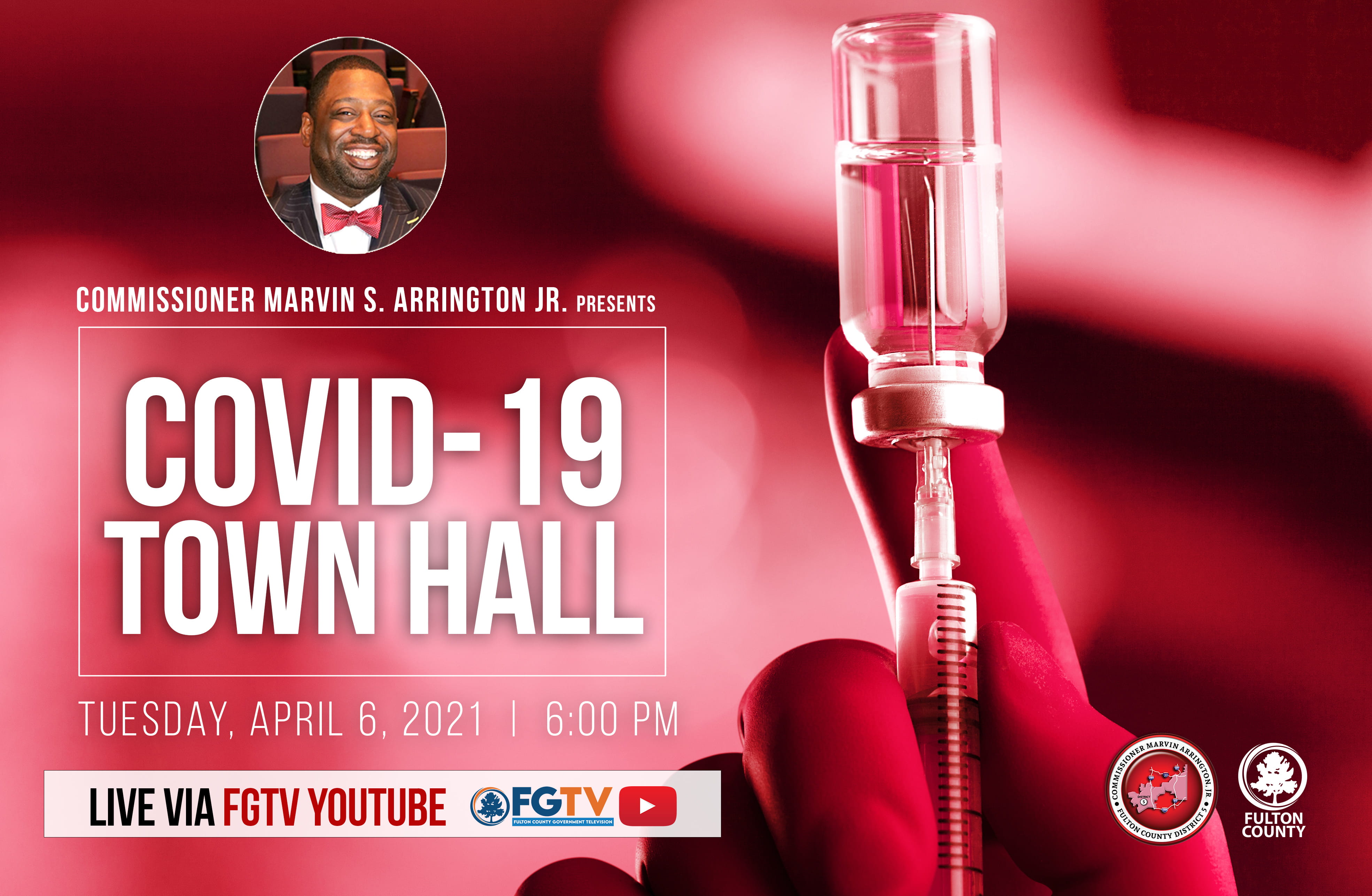 Covid 19 Town Hall with Commissioner Arrington