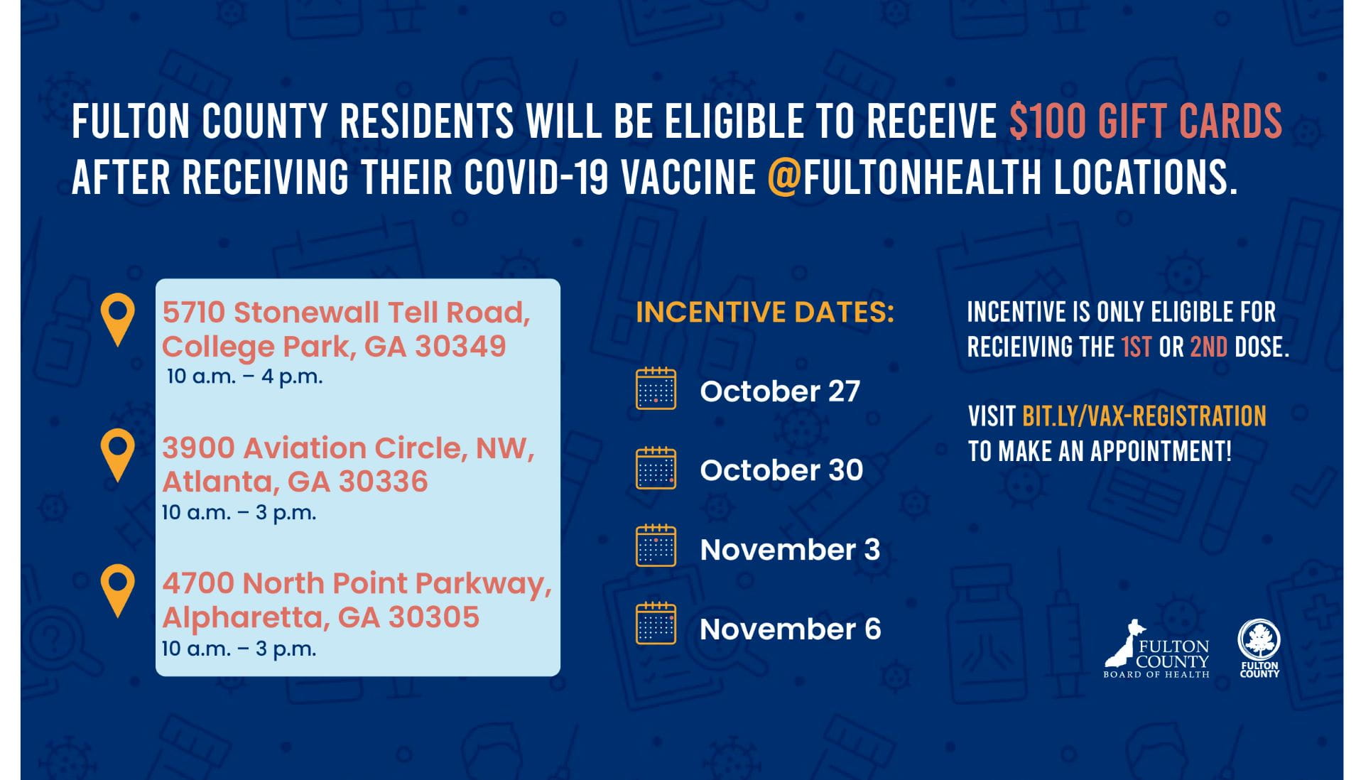 Fulton County to Offer Vaccination Incentives to Public