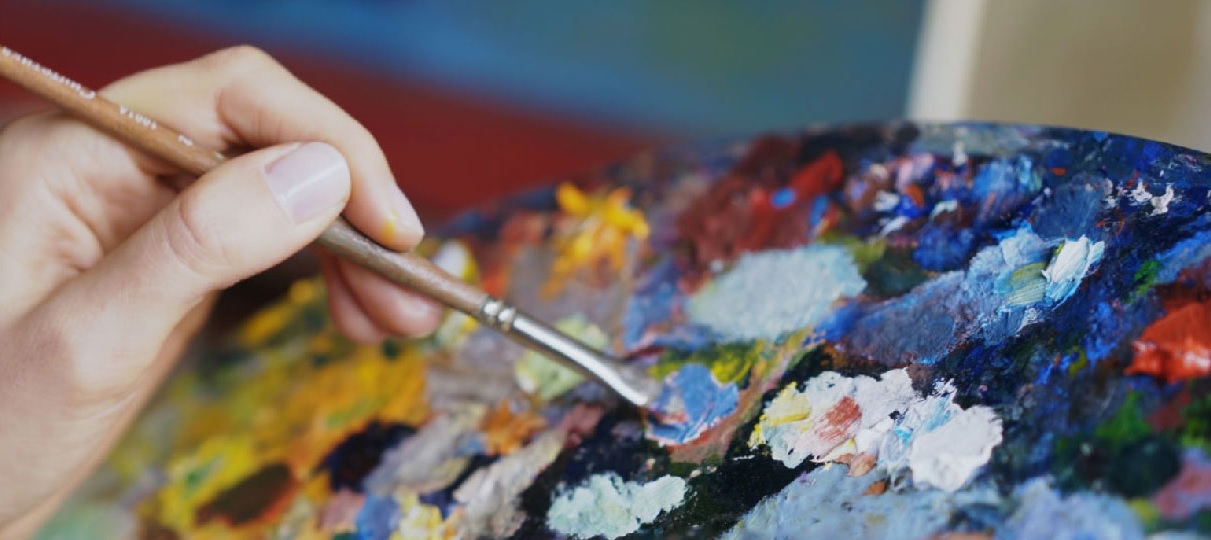 painter and canvas